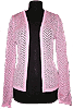Розовый ажурный жакет (увеличение)