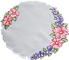 Салфетка с цветочками (увеличение)
